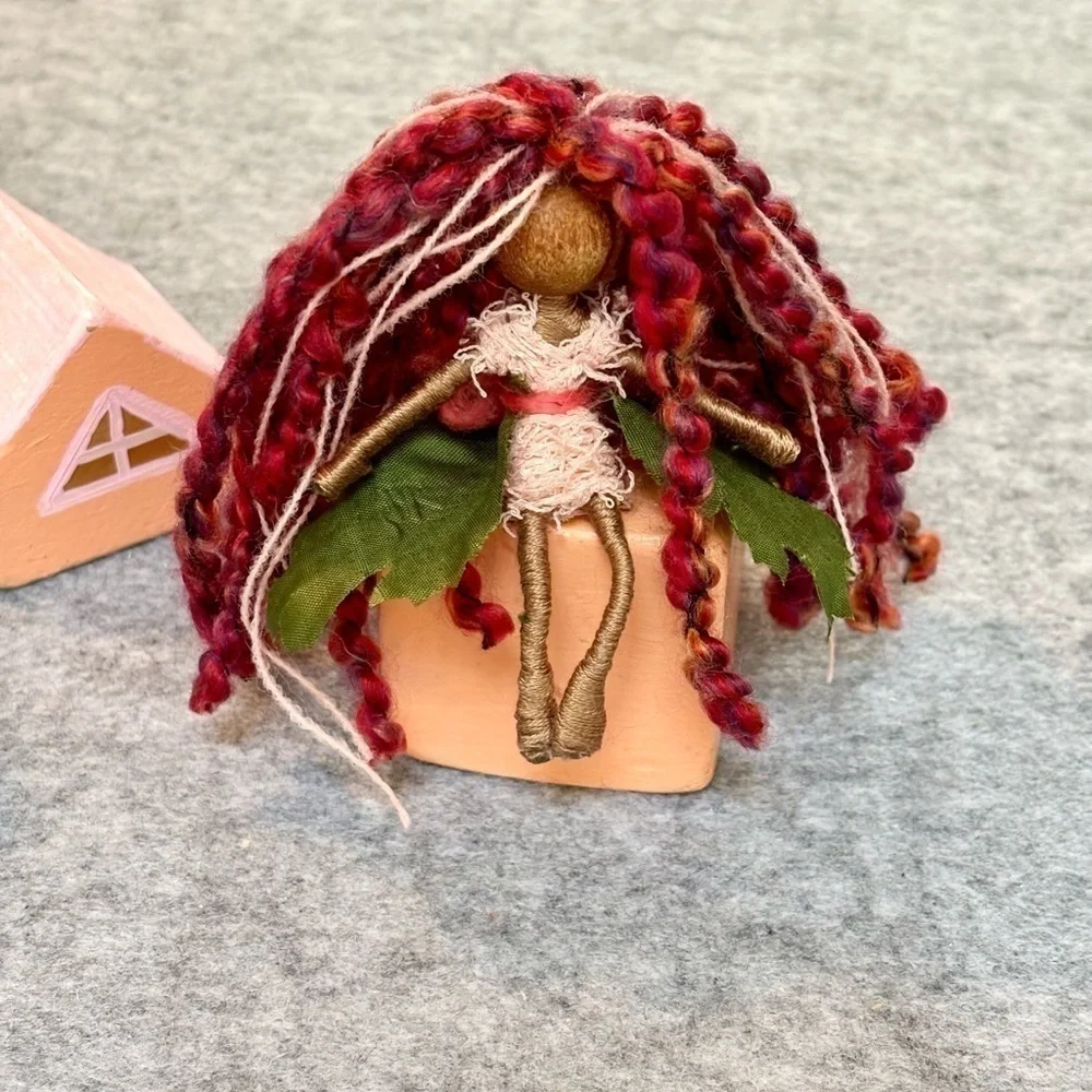 Custom handmade Waldorf style yarn doll